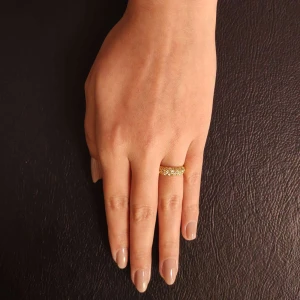 Anel Ouro 18K E Diamantes