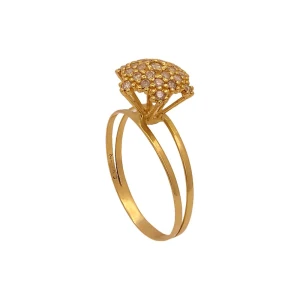 Anel Ouro 18K E Diamantes