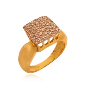 Anel Ouro 18K E Diamantes