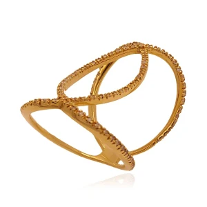 Anel Ouro 18K E Diamantes