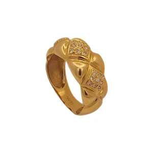 Anel Ouro 18K E Diamantes Anel Ouro 18K E Diamantes