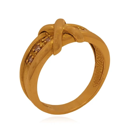Anel Ouro 18K E Diamantes