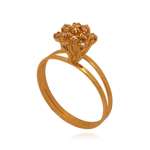 Anel Ouro 18K E Diamantes