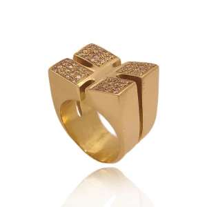 Anel Ouro 18K E Diamantes Anel Ouro 18K E Diamantes