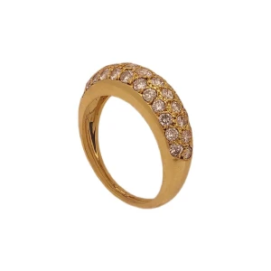 Anel Ouro 18K E Diamantes