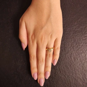 Anel Ouro 18K E Diamantes