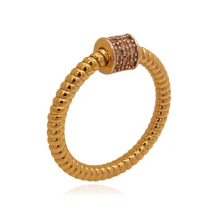 Anel Ouro 18K E Diamantes