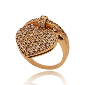 Anel Ouro 18K E Diamantes