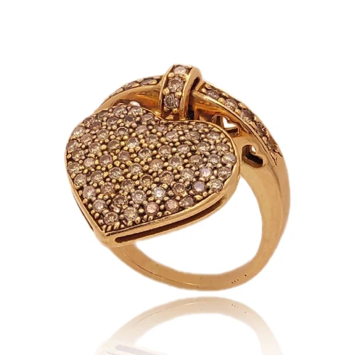 Anel Ouro 18K E Diamantes