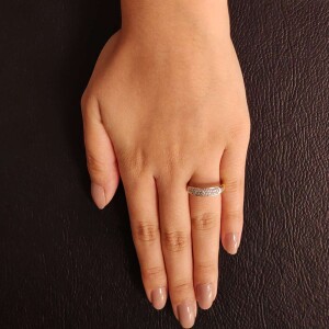 Anel Ouro 18K E Diamantes