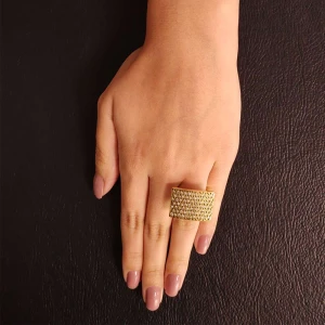 Anel Ouro 18K E Diamantes