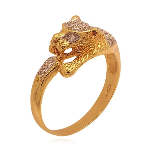 Anel Ouro 18K E Diamantes