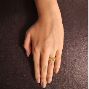 Anel Ouro 18K E Diamantes