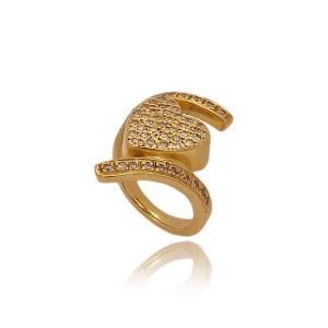 Anel Ouro 18K E Diamantes