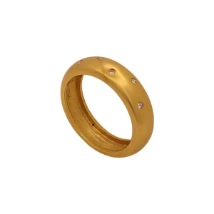 Anel Ouro 18K E Diamantes