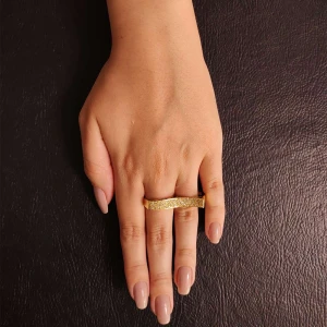 Anel Ouro 18K E Diamantes