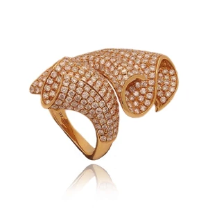 Anel Ouro 18K E Diamantes