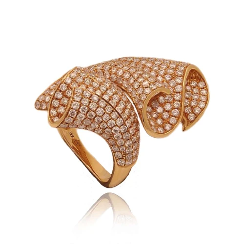 Anel Ouro 18K E Diamantes