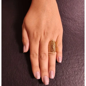 Anel Ouro 18K E Diamantes