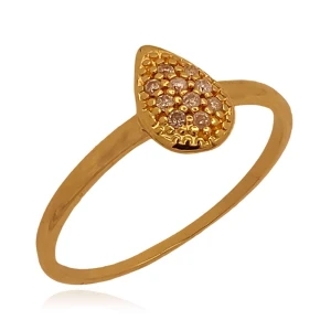 Anel Ouro 18K E Diamantes