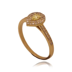 Anel Ouro 18K E Diamantes