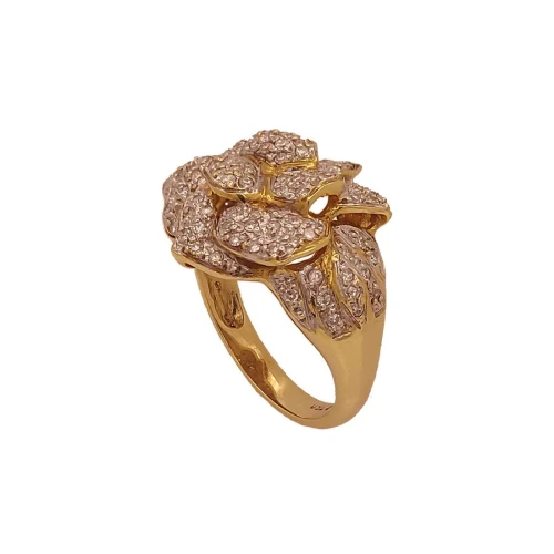 Anel Ouro 18K E Diamantes