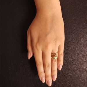 Anel Ouro 18K E Diamantes