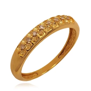 Anel Ouro 18K E Diamantes