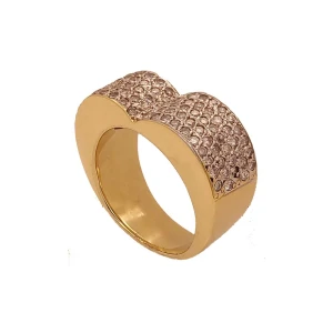 Anel Ouro 18K E Diamantes