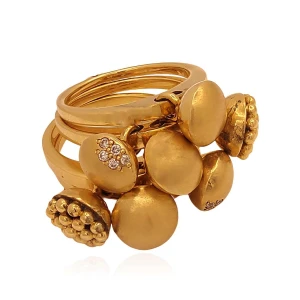 Anel Ouro 18K E Diamantes