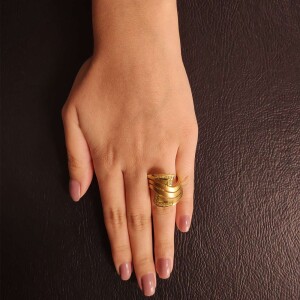 Anel Ouro 18K E Diamantes