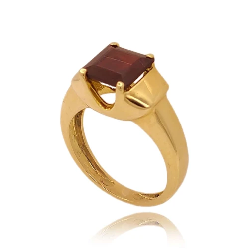 Anel Ouro 18K E Granada