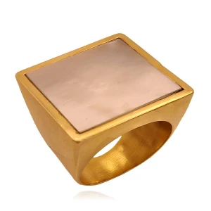 Anel Ouro 18K E Madrepérola