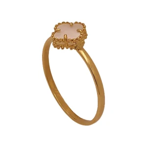 Anel Ouro 18K E Madrepérola