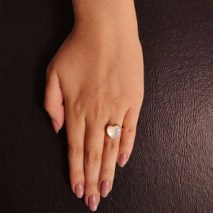 Anel Ouro 18K E Madrepérola Anel Ouro 18K E Madrepérola