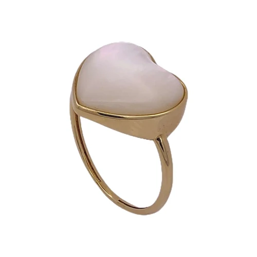 Anel Ouro 18K E Madrepérola