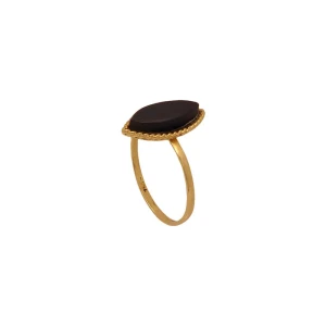 Anel Ouro 18K E Onix