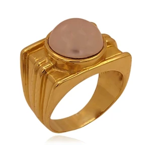 Anel Ouro 18K E Pérola