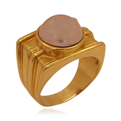 Anel Ouro 18K E Pérola