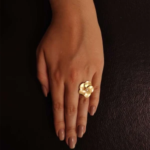 Anel Ouro 18K E Pérola