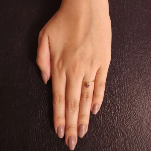 Anel Ouro 18K E Rubis