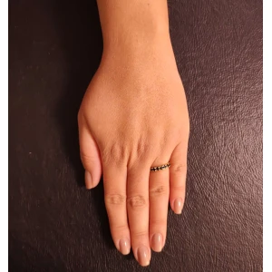 Anel Ouro 18K E Safiras
