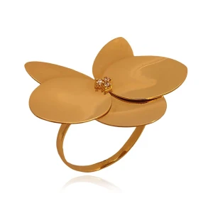 Anel Ouro 18K E Safiras