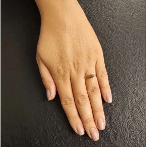Anel Ouro 18K E Safiras