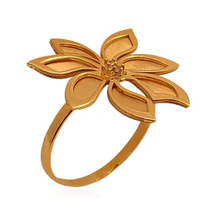 Anel Ouro 18K E Safiras