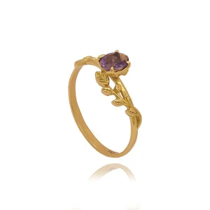 Anel Ouro 18K E Tanzanita