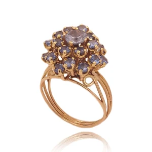 Anel Ouro 18K E Topázios Anel Ouro 18K E Topázios