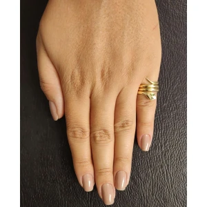 Anel Ouro 18K, Esmeraldas E Diamantes