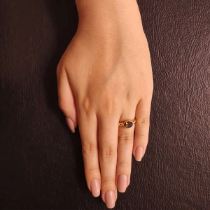 Anel Ouro 18K, Quartzo E Diamantes Anel Ouro 18K, Quartzo E Diamantes