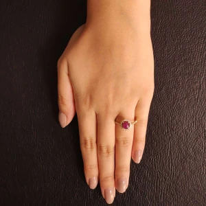 Anel Ouro 18K, Rubi E Diamantes Anel Ouro 18K, Rubi E Diamantes